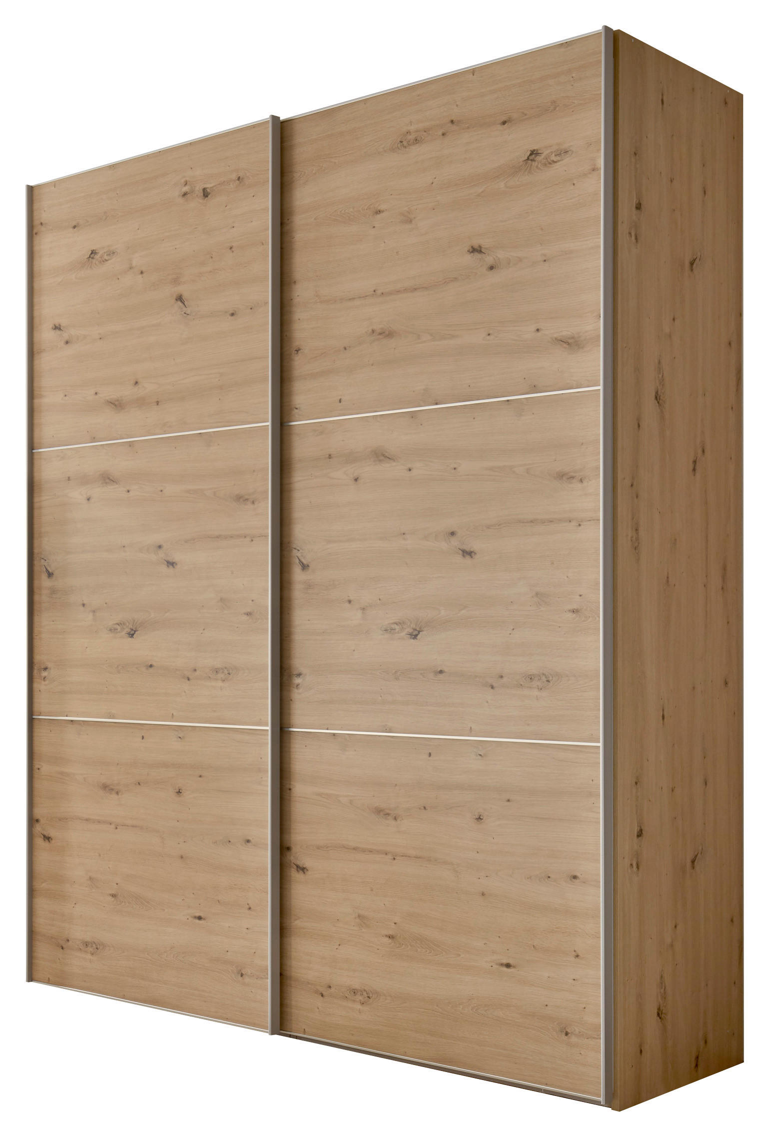 Schwebetürenschrank 167cm Includo Artisan Eiche Dekor
