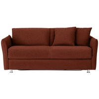 SCHLAFSOFA in Textil Rostfarben  - Chromfarben/Rostfarben, Modern, Textil/Metall (194/85/100cm) - Bali