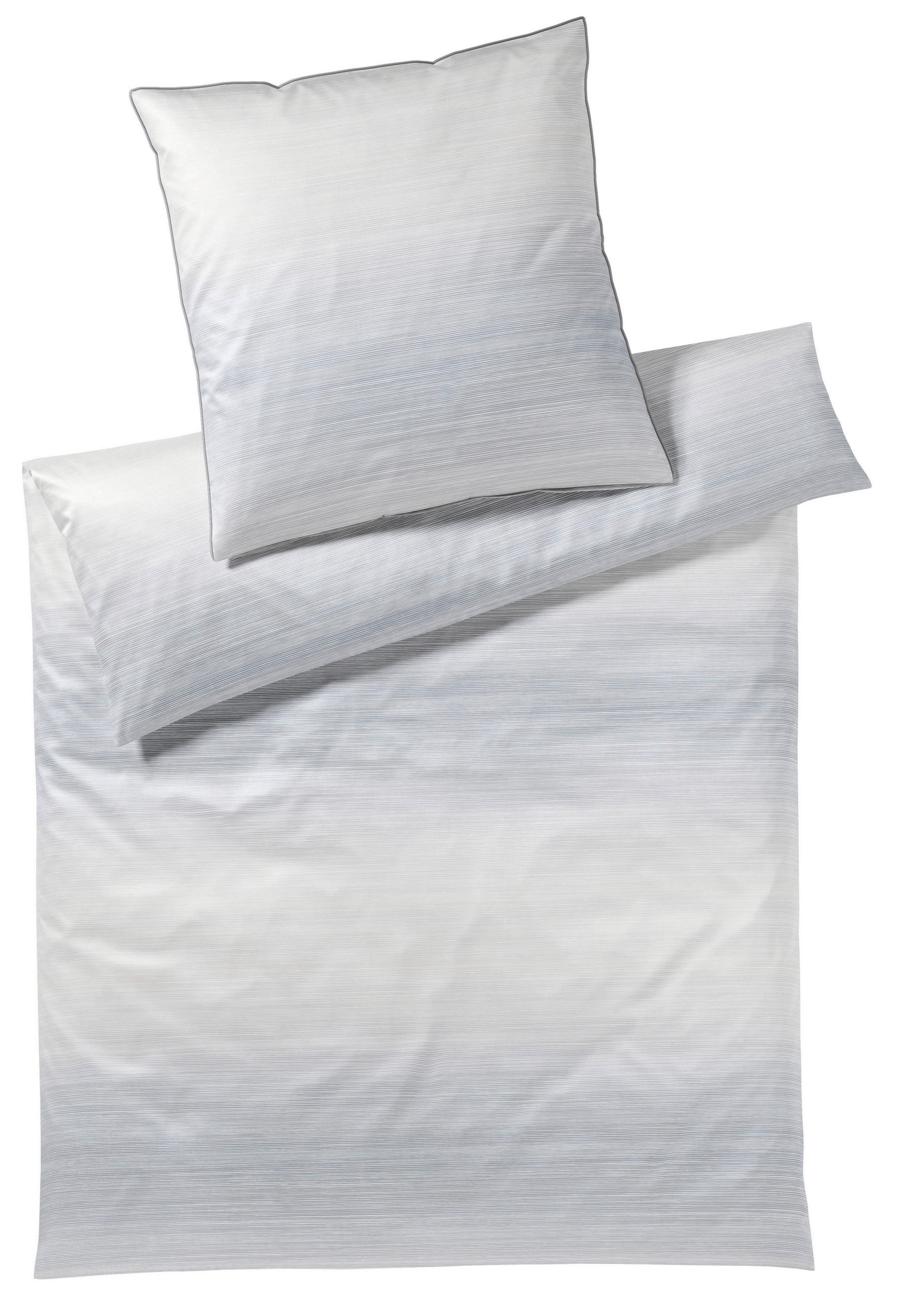 POSTELJNINA LA MER 140/200 cm mako saten bela, bež  - bela/bež, Konvencionalno, tekstil/naravni materiali (140/200cm) - Elegante
