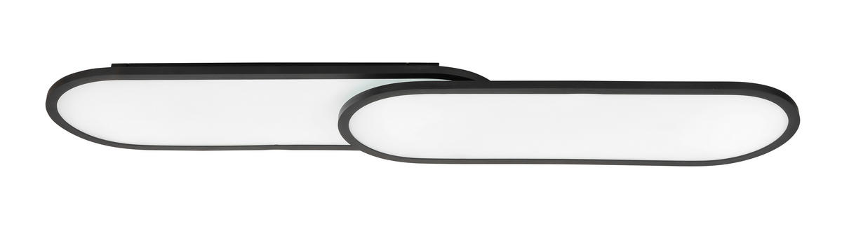 PANOU LED - negru, Design, plastic/metal (111,4/25/7,1cm) - Novel
