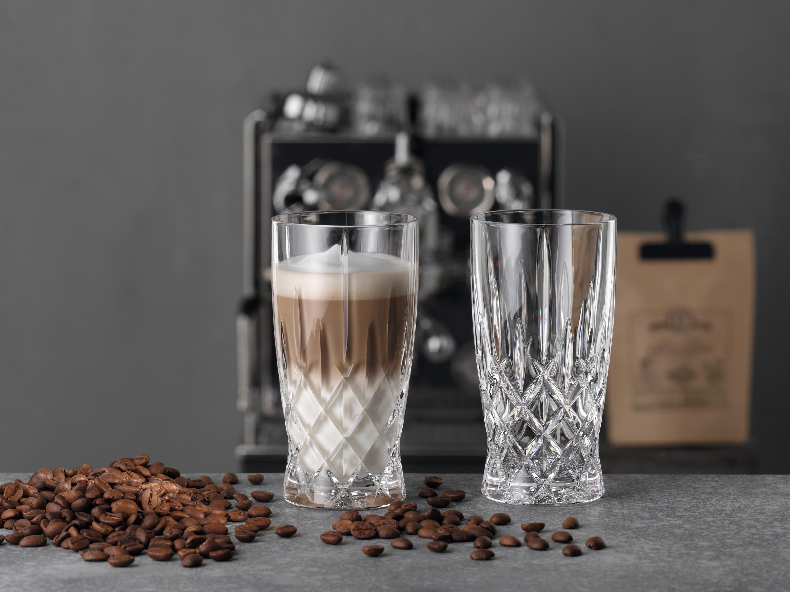 KOZAREC ZA LATTE MACCHIATO  Noblesse 350 ml   - Trendi, steklo - Nachtmann