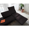 RÉCAMIERE in Echtleder Dunkelbraun  - Chromfarben/Dunkelbraun, Design, Leder/Metall (209/85-109/95-16cm) - Dieter Knoll