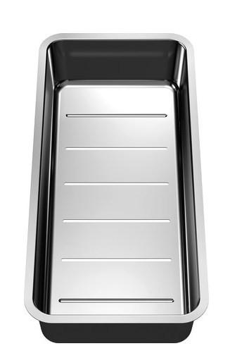 RESTESCHALE 227692  - Edelstahlfarben, Basics, Metall (41,7/8,2/19,7cm) - Blanco