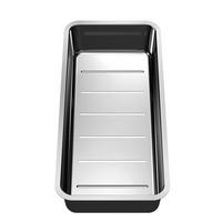 RESTESCHALE 227692  - Edelstahlfarben, Basics, Metall (41,7/8,2/19,7cm) - Blanco