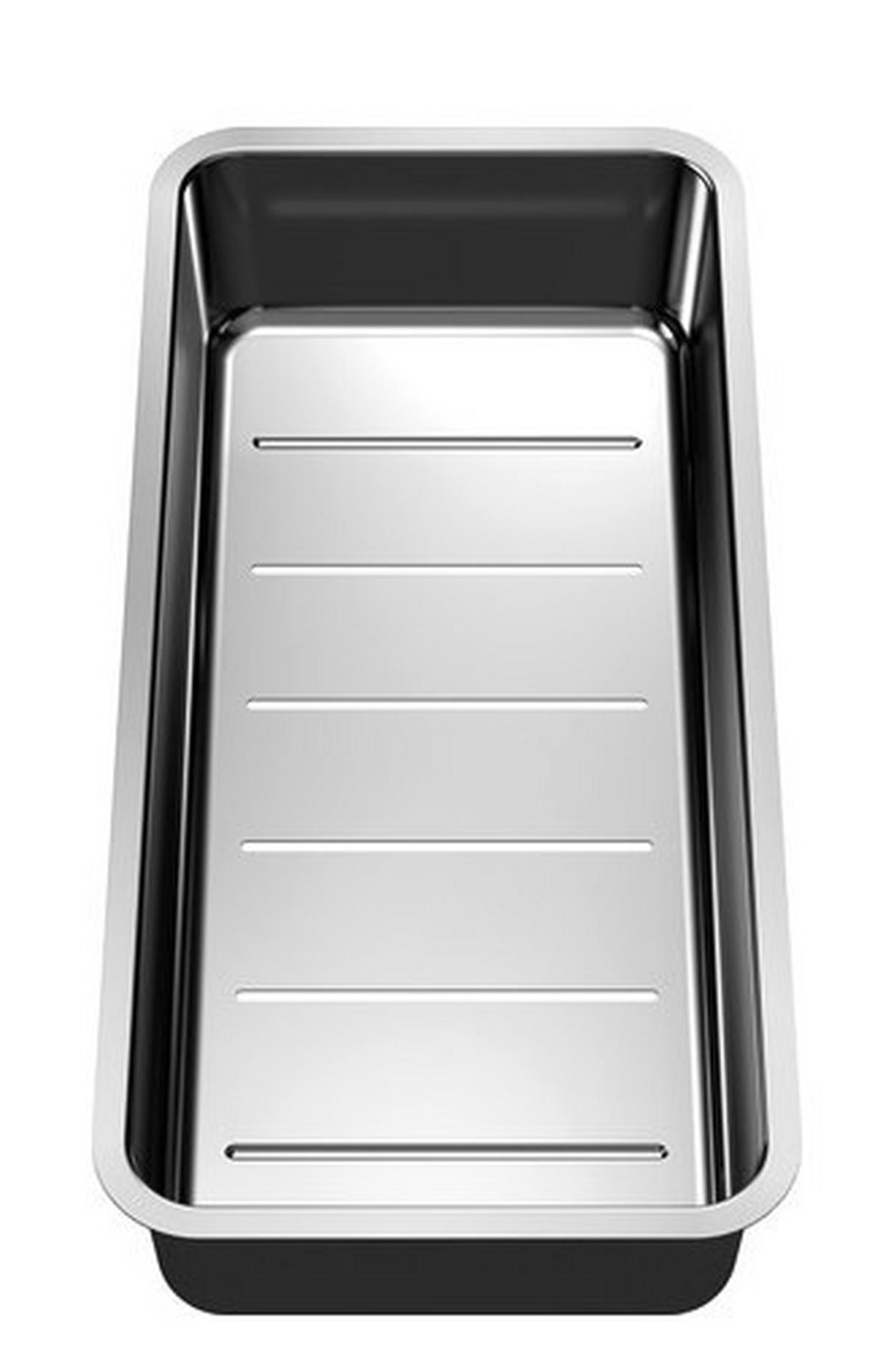 RESTESCHALE 227692  - Edelstahlfarben, Basics, Metall (41,7/8,2/19,7cm) - Blanco