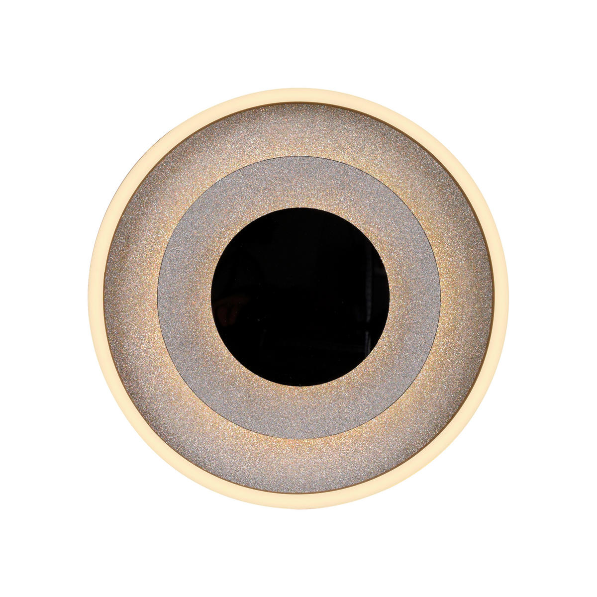 LED-DECKENLEUCHTE 39.7/39.7/7.2 cm   - Silberfarben, Design, Kunststoff/Metall (39.7/39.7/7.2cm)