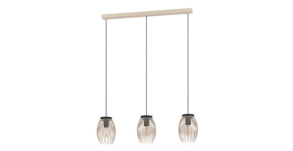 HÄNGELEUCHTE 77/16/110 cm  - Schwarz, Basics, Kunststoff/Metall (77/16/110cm) - Novel