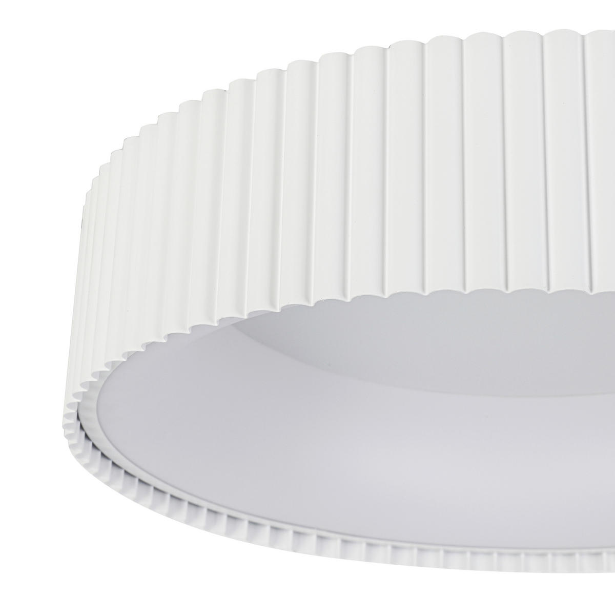 DECKENLEUCHTE  47/12,5 cm    - Weiß, Design, Kunststoff/Metall (47/12,5cm) - Collet's Monde