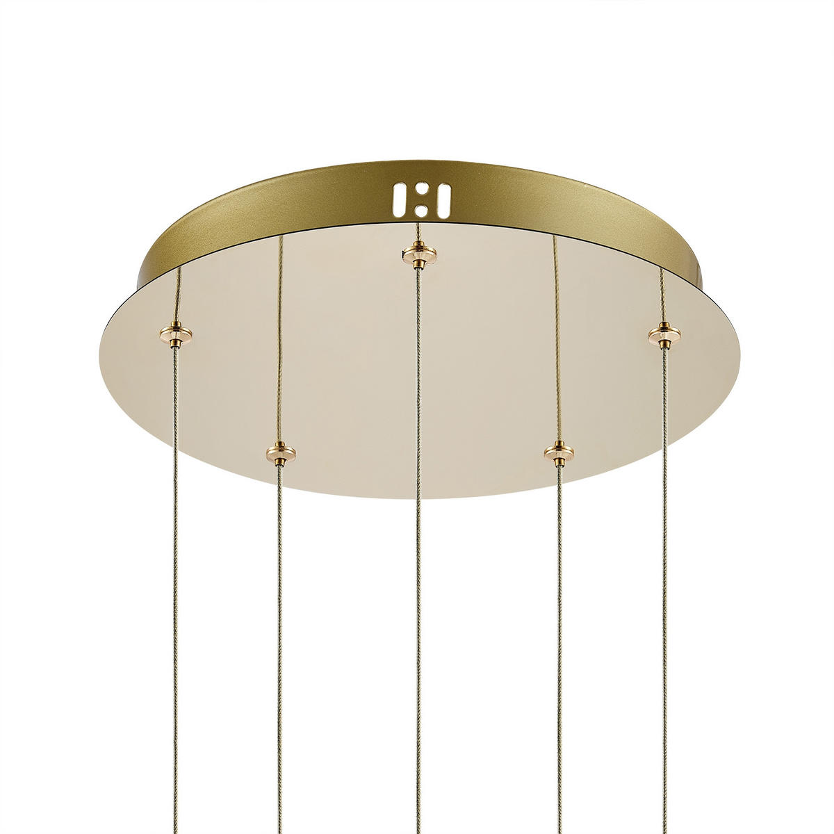 LED-HÄNGELEUCHTE 30/150 cm   - Goldfarben, Design, Glas/Metall (30/150cm) - Dieter Knoll