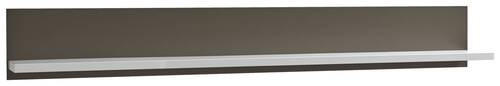 WANDBOARD in 184/25/22 cm Grau, Weiss Hochglanz  - Weiss Hochglanz/Grau, Design, Holzwerkstoff (184/25/22cm) - Livetastic