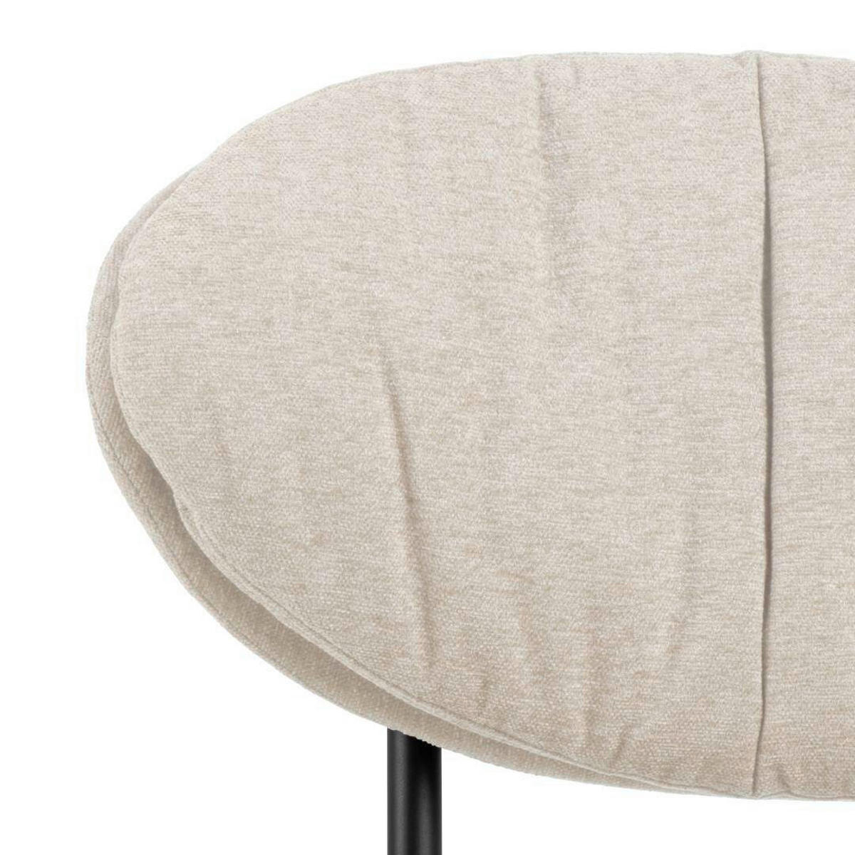 FÅTÖLJ i metall, textil beige  - beige, Design, metall/textil (70/73/76cm) - Best Price