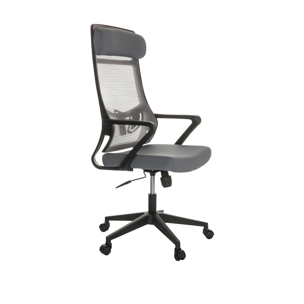 SNURRSTOL  i grå  - svart/grå, Basics, textil/plast (69/122-132/69cm) - MID.YOU