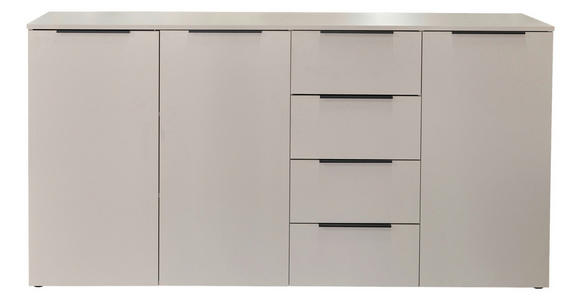 SIDEBOARD  181,5/93/42 cm 4 Schublade(n)  - Kaschmir/Schwarz, KONVENTIONELL, Holzwerkstoff/Kunststoff (181,5/93/42cm) - Xora
