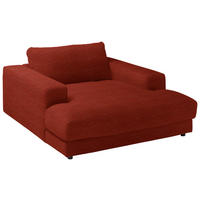 XXL-SESSEL in Chenille Rostfarben  - Rostfarben/Schwarz, Design, Kunststoff/Textil (150/86/170cm) - Lomoco