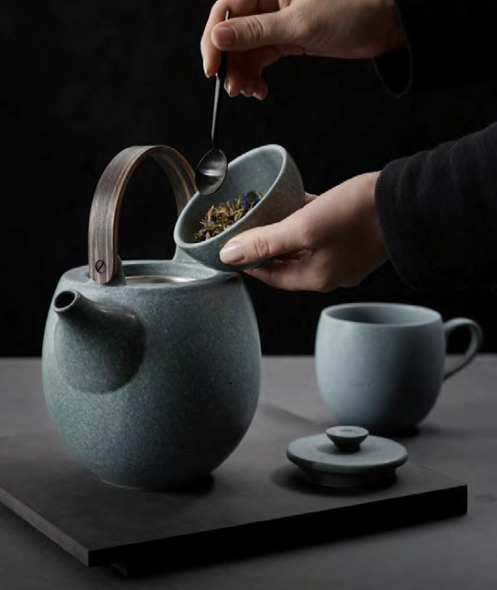 DESSERTTELLER Blau, Grün Nesuto  - Blau/Grün, Basics, Keramik (21/1,6cm) - ASA