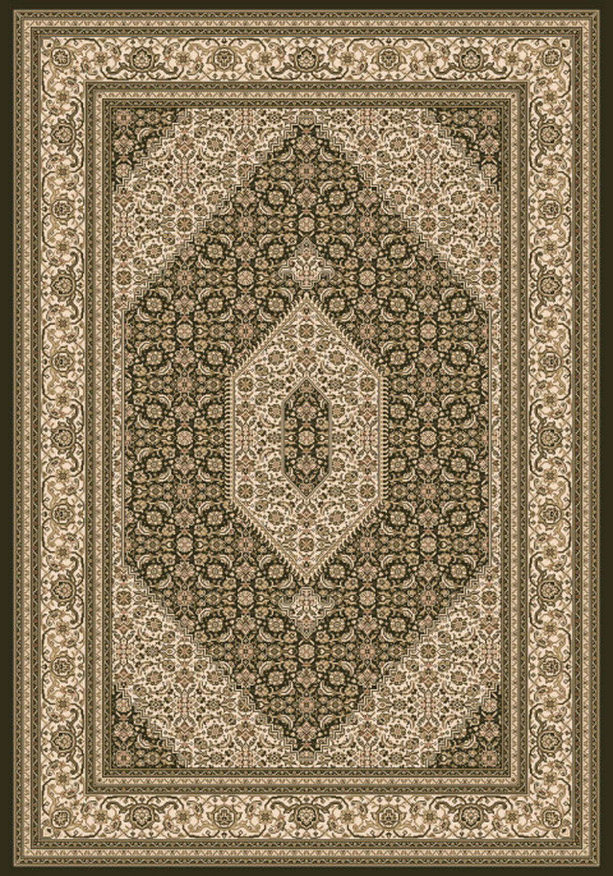 WEBTEPPICH 160/230 cm Ferrara  - Goldfarben/Creme, LIFESTYLE, Textil (160/230cm) - Novel