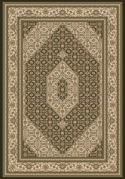 Novel Webteppich Creme, Schwarz, Gold 133x195 cm