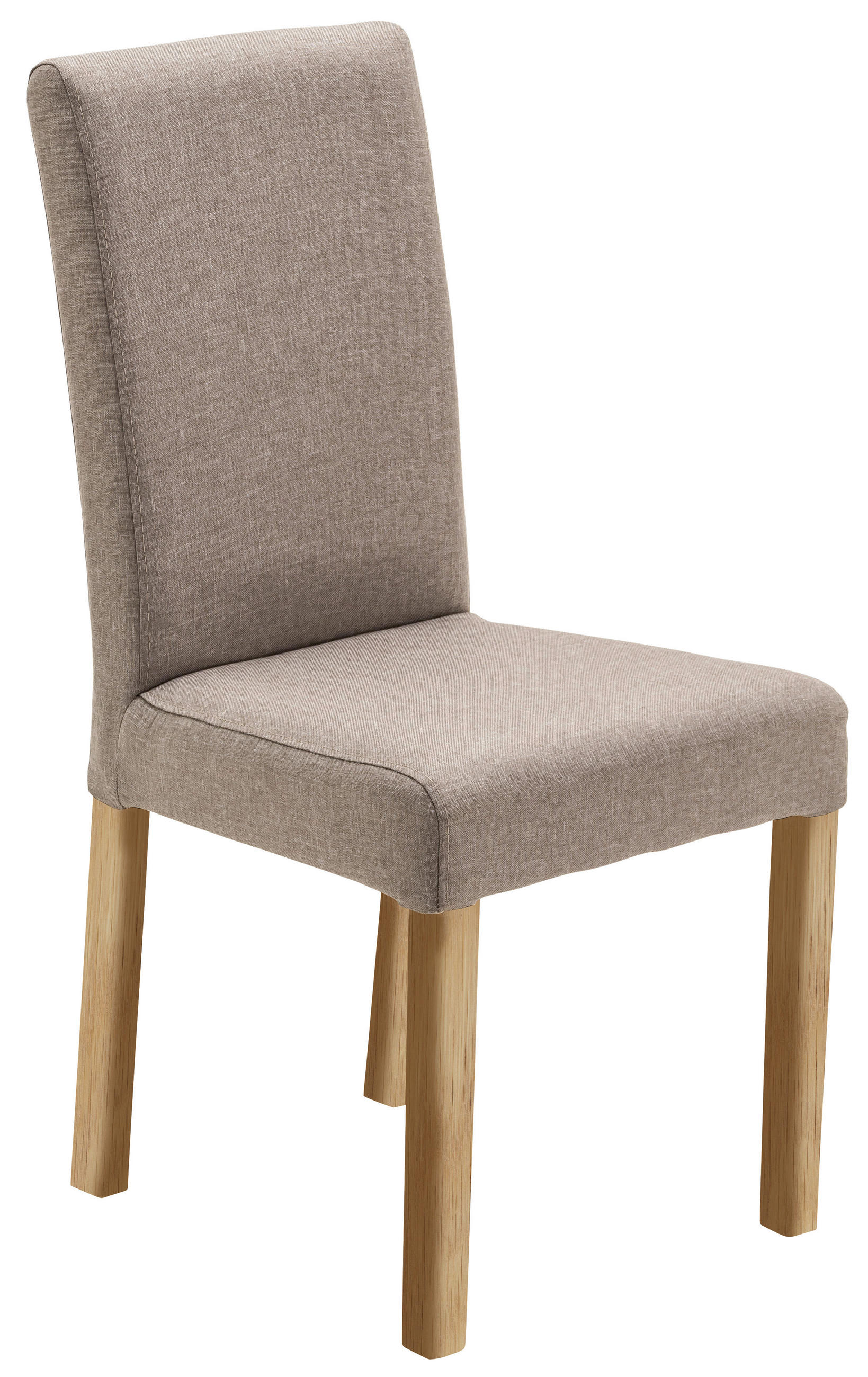 STUHL  in Webstoff Textil  - Taupe/Eichefarben, KONVENTIONELL, Holz/Textil (44/92/57cm) - Carryhome