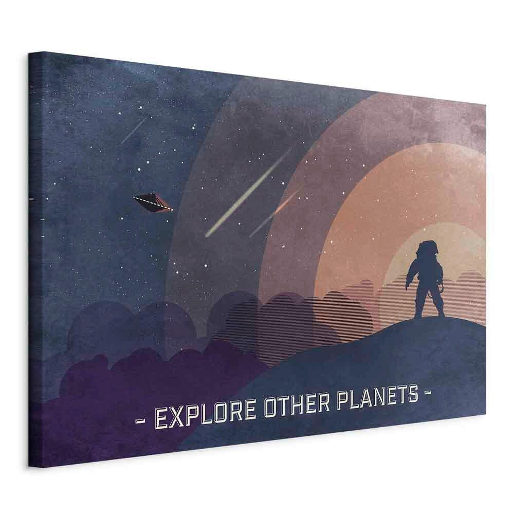 Leinwandbild Multicolor B: 90 Cm