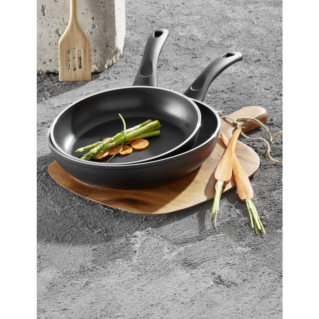 Thumbnail - Ballarini Pfannenset Versilia, Schwarz, Metall, 2-teilig, rund, Kochen, Pfannen, Pfannensets