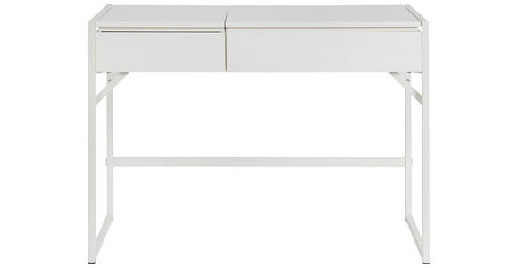 SCHREIBTISCH 105/50/75,8-100 cm in Weiß - Weiß, Design, Holzwerkstoff/Metall (105/50/75,8-100cm) - Novel