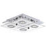 LED-DECKENLEUCHTE - Chromfarben, KONVENTIONELL, Glas/Kunststoff (29/29/7cm) - Novel LED-DECKENLEUCHTE - Chromfarben, KONVENTIONELL, Glas/Kunststoff (29/29/7cm) - Novel