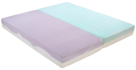 Komfortschaummatratze Ergo Duo 90x200cm H2 - Weiß, Textil (90/200cm) - Primatex