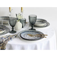 TAFELSERVICE Mexico Blue 18-teilig  - Blau/Multicolor, Basics, Keramik - Creatable