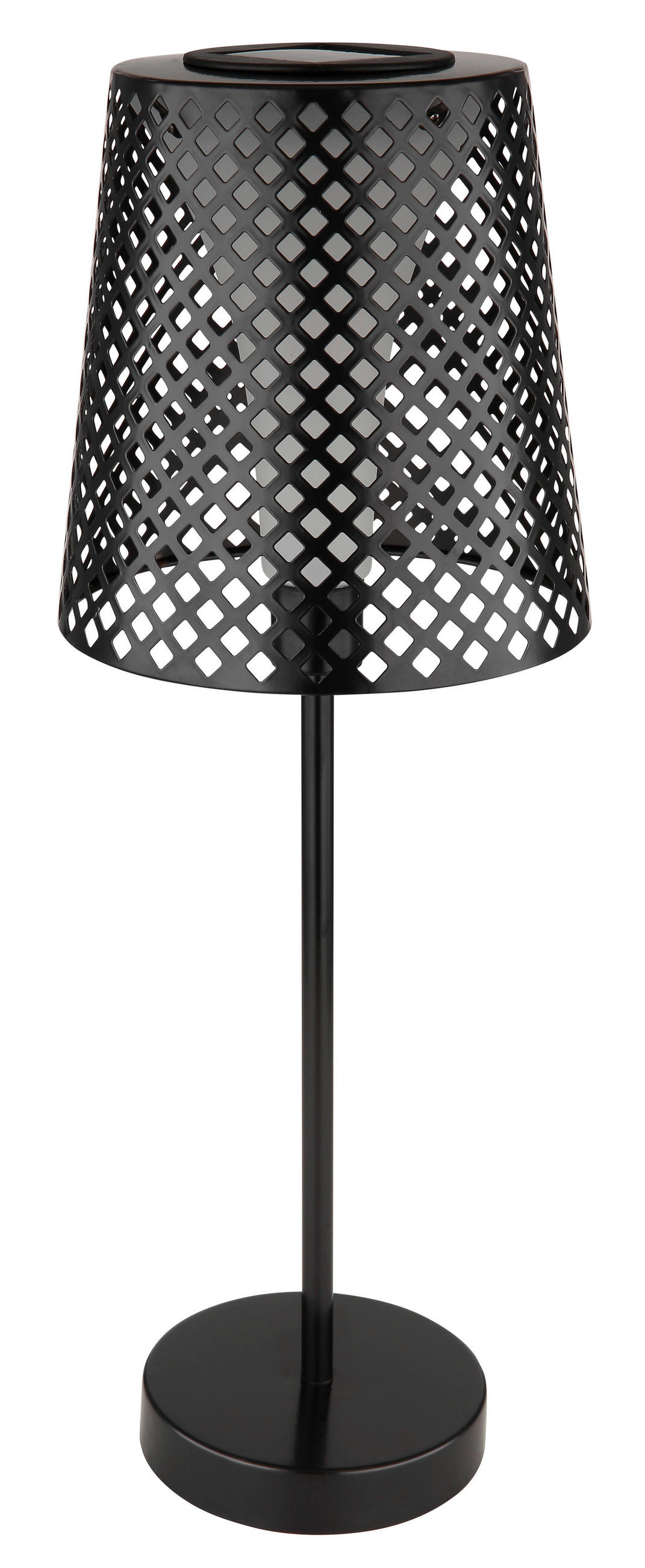 SOLCELLSLAMPA - svart/transparent, Klassisk, metall/plast (18/50cm) - Globo