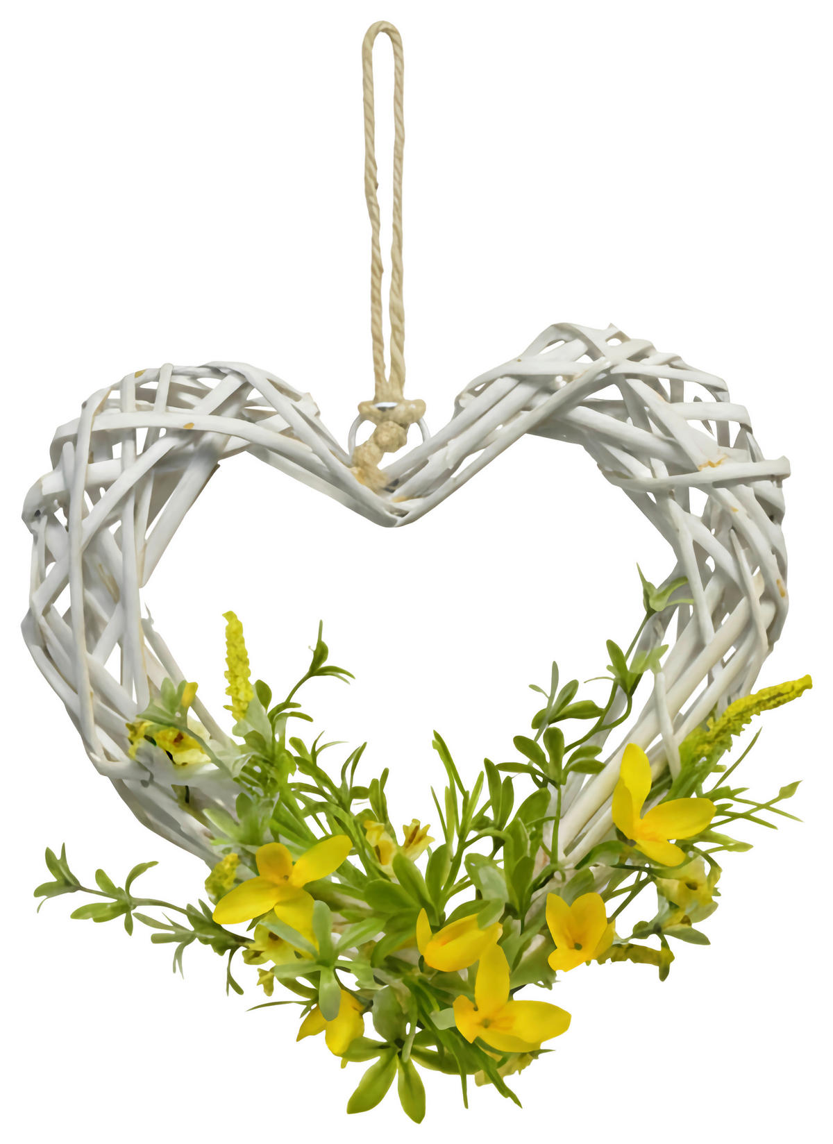 FRÜHLINGSKRANZ  - Gelb/Hellgrün, LIFESTYLE, Holz/Textil (30/30/10cm)