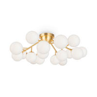 DECKENLEUCHTE  75/25 cm    - Goldfarben/Bernsteinfarben, Trend, Glas/Metall (75/25cm) - MAYTONI