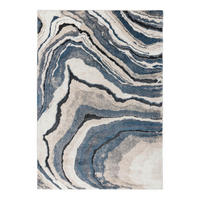 FLACHWEBETEPPICH 60/110 cm Blau rechteckig  - Blau, Basics, Textil (60/110cm) - Kayoom