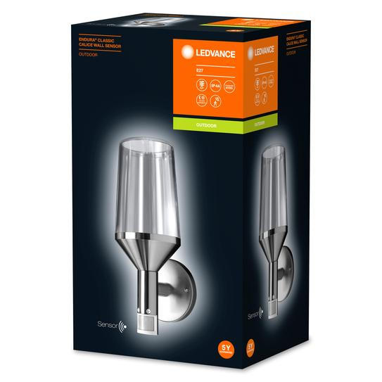 AUßENWANDLEUCHTE Endura Classic Calice 16,1/12/30,5 cm   - Edelstahlfarben, Basics, Metall (16,1/12/30,5cm) - Ledvance