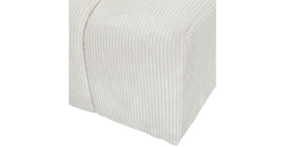 ECKSOFA Naturfarben Cord Zierkissen, Rücken echt  - Schwarz/Naturfarben, KONVENTIONELL, Kunststoff/Textil (162/313cm) - Carryhome