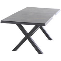 GARTENTISCH 160-200/90/77 cm Metall rechteckig  - Anthrazit/Titanfarben, Basics, Kunststoff/Metall (160-200/90/77cm) - Siena Garden