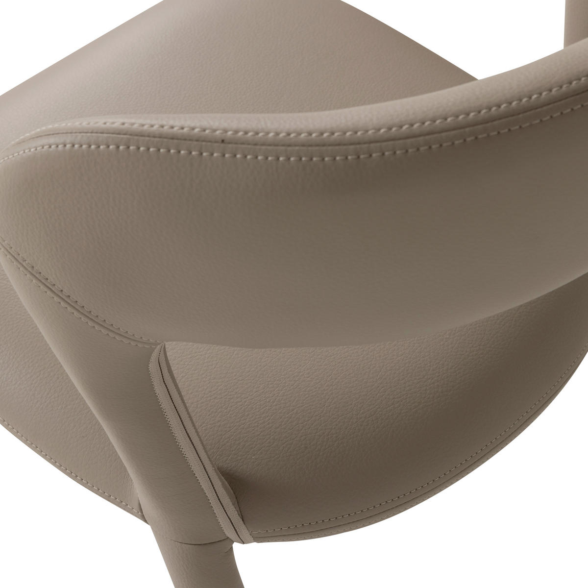 STUHL-SET 2 Stück  in Lederlook  - Sandfarben/Hellbraun, MODERN, Kunststoff/Textil (51cm) - Livetastic