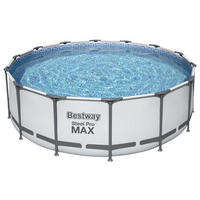 POOLSET STEEL PRO MAX 5612XGS 427/122 cm  - Blau/Weiß, Basics, Kunststoff/Metall (427/122cm) - Bestway