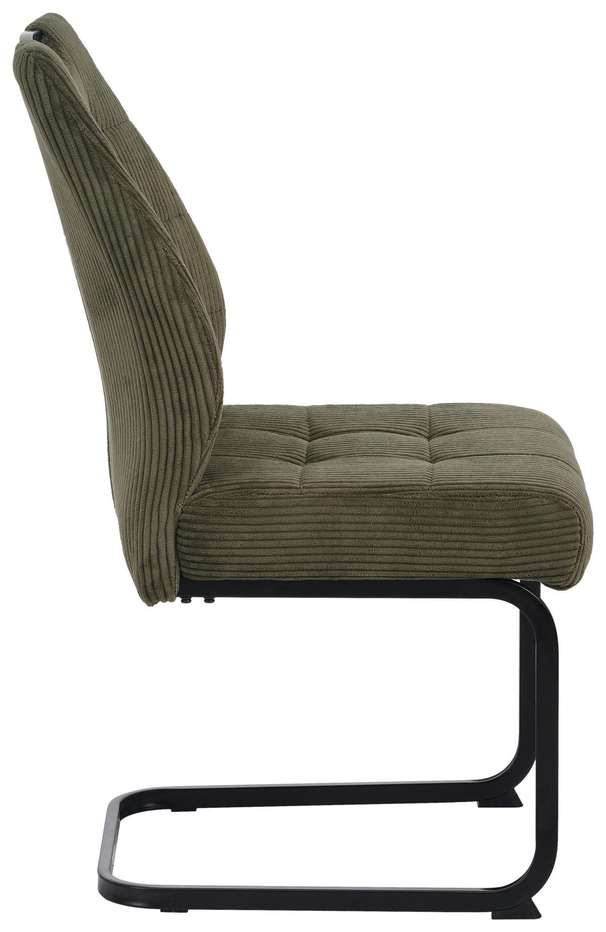 SCHWINGSTUHL  in Eisen Cord  - Schwarz/Grün, Design, Textil/Metall (46/96/61.5cm) - Carryhome