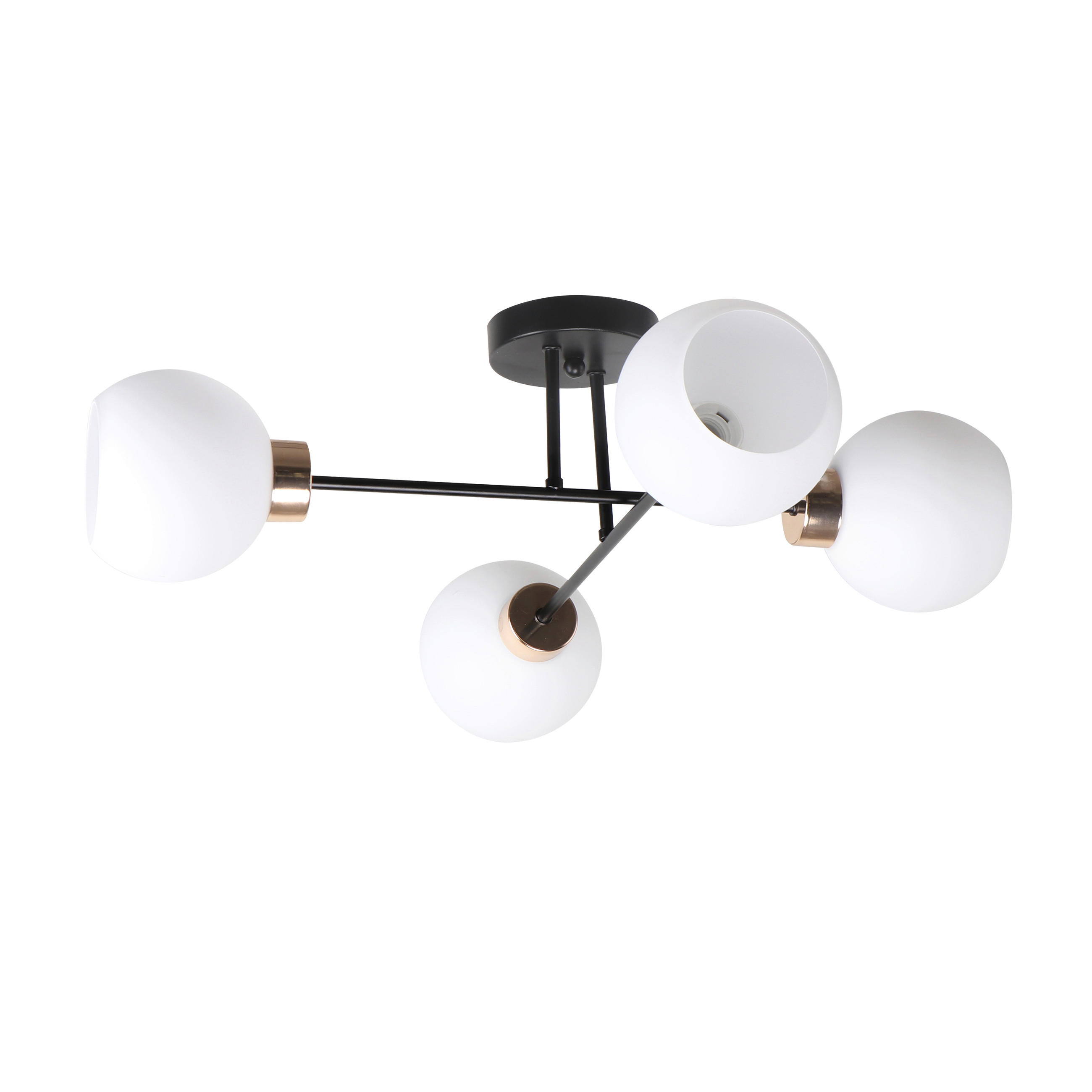 TAKLAMPA Amanda 62/62/22 cm  - vit/svart, Klassisk, metall (62/62/22cm)