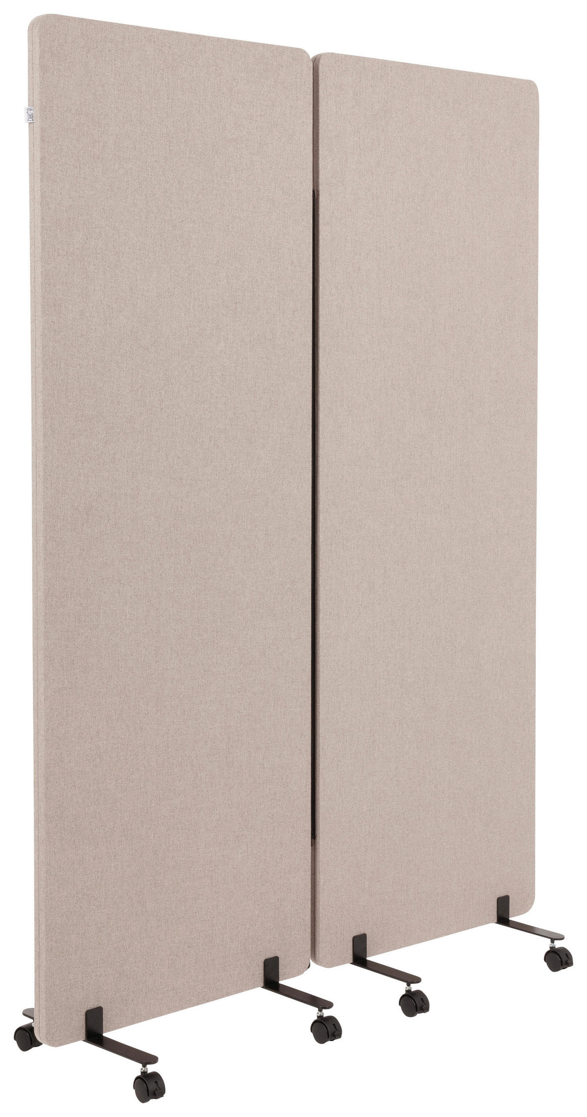 TRENNWAND Metall, Kunststoff, Textil Taupe  - Taupe, Basics, Kunststoff/Textil (60/177/35cm) - MID.YOU