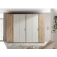 DREHTÜRENSCHRANK  in Eichefarben, Kaschmir  - Kaschmir/Eichefarben, Design, Holz/Holzwerkstoff (300/225,5/60,2cm) - Xora