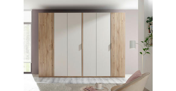 DREHTÜRENSCHRANK  in Eichefarben, Kaschmir  - Kaschmir/Eichefarben, Design, Holz/Holzwerkstoff (300/225,5/60,2cm) - Xora