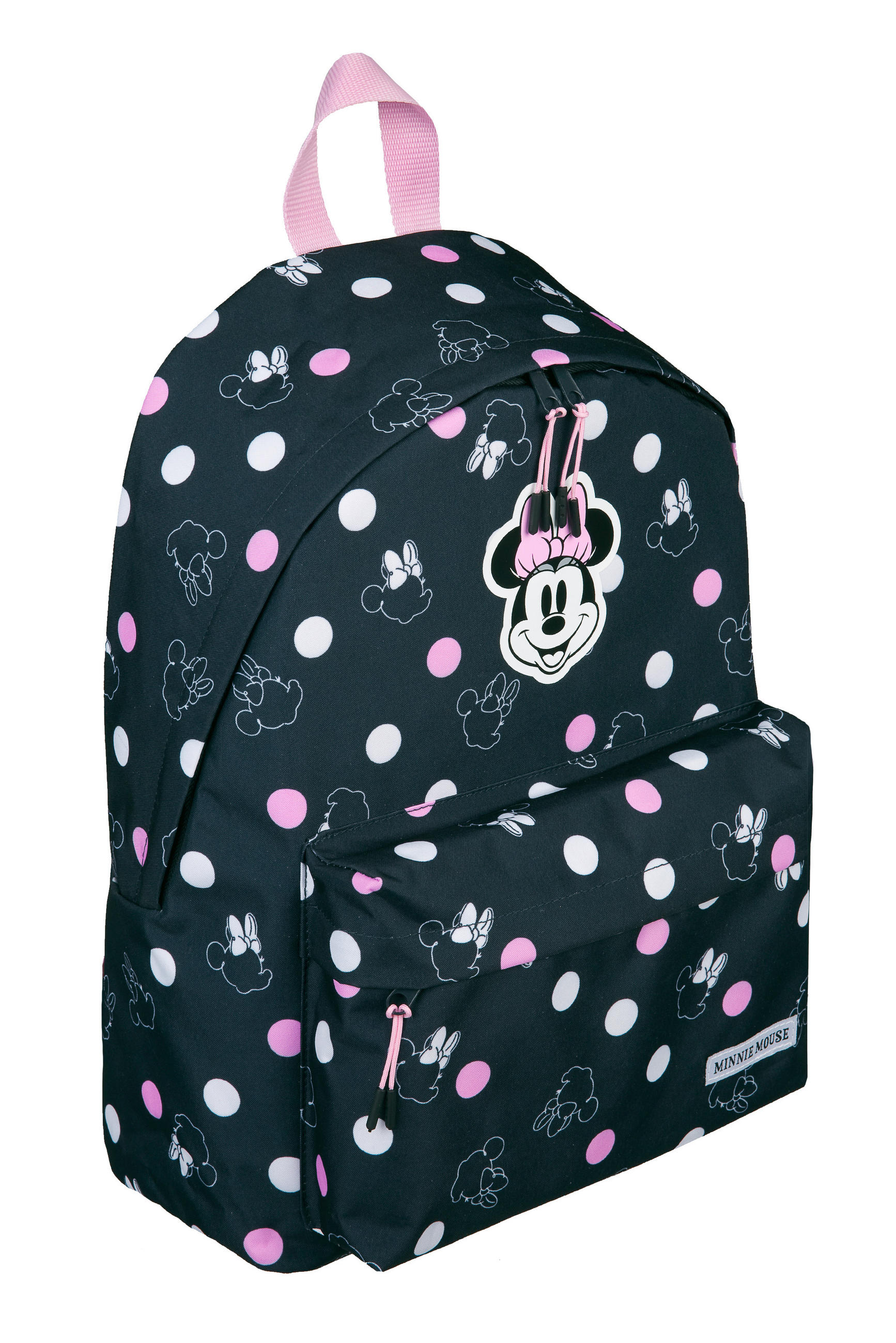 RUCKSACK Minnie Mouse  - Hellrosa/Schwarz, Basics, Textil (29/39/13,5cm) - Disney