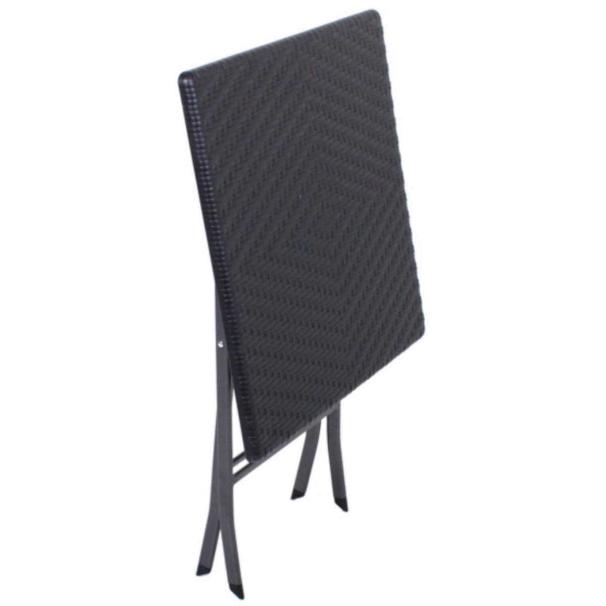 BALKONSET  3-teilig  - Schwarz, Basics, Kunststoff/Metall (62/74/62cm) - Gardenson