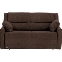 SCHLAFSOFA in Flachgewebe Braun  - Schwarz/Braun, KONVENTIONELL, Kunststoff/Textil (152/88/91cm) - Sedda