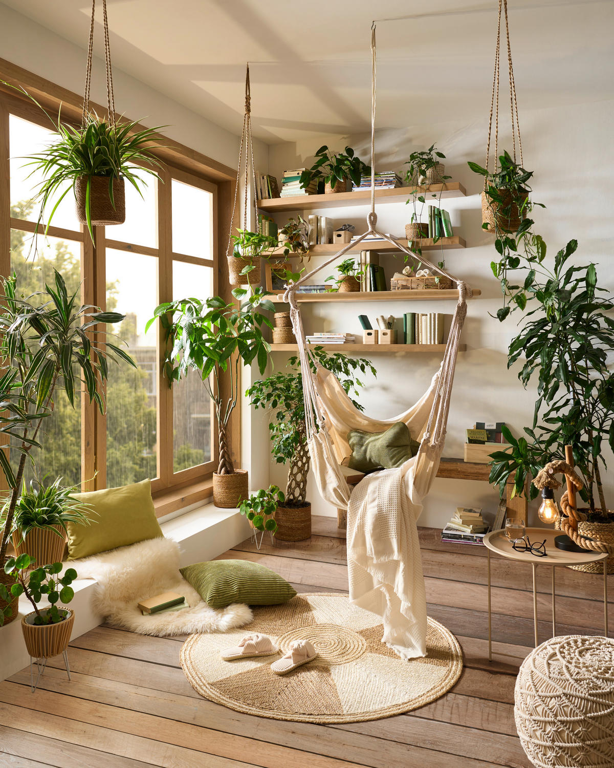 GARTENSCHWINGSTUHL - Weiß, Trend, Textil (30,00/130,00/100,00cm)