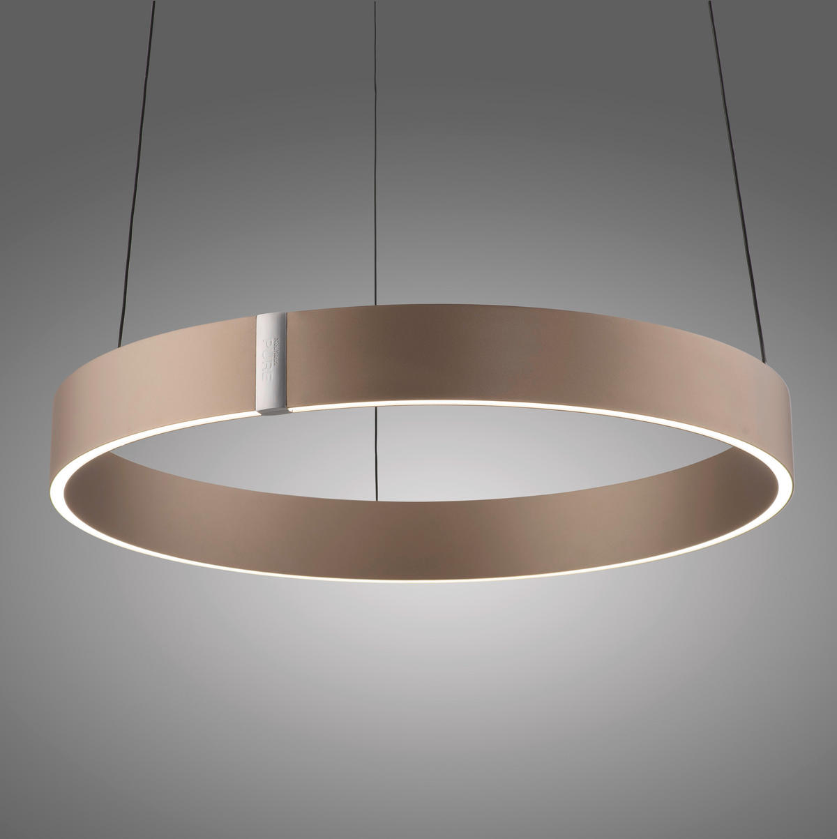 LED-PENDELLEUCHTE PURE E-Clipse 50/50/350 cm   - Bronzefarben, MODERN, Kunststoff/Metall (50/50/350cm) - Neuhaus PURE