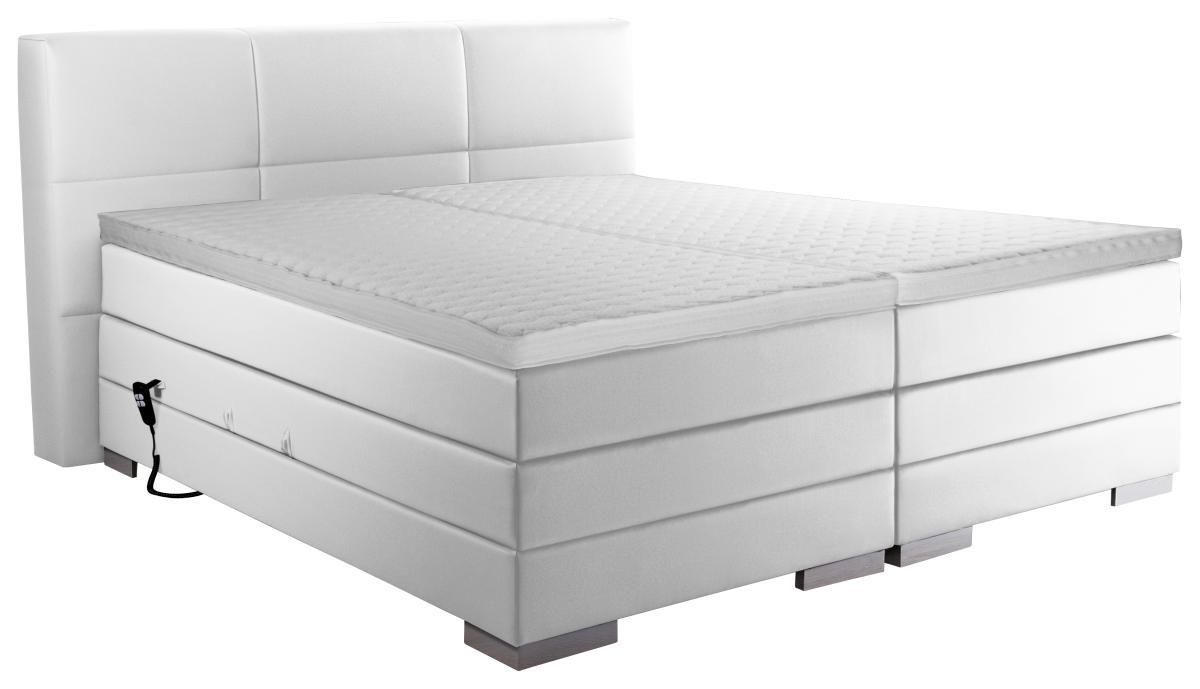 Boxspringbett 'prinz' H2 160/200 cm in Weiß