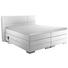 BOXSPRINGBETT 'PRINZ' H2 Lederlook 160/200 cm INKL. Matratze, gepolstertes Kopfteil, Topper, motorische Verstellbarkeit - Silberfarben/Weiß, MODERN, Textil (160/200cm) - Novel BOXSPRINGBETT 'PRINZ' H2 Lederlook 160/200 cm INKL. Matratze, gepolstertes Kopfteil, Topper, motorische Verstellbarkeit - Silberfarben/Weiß, MODERN, Textil (160/200cm) - Novel