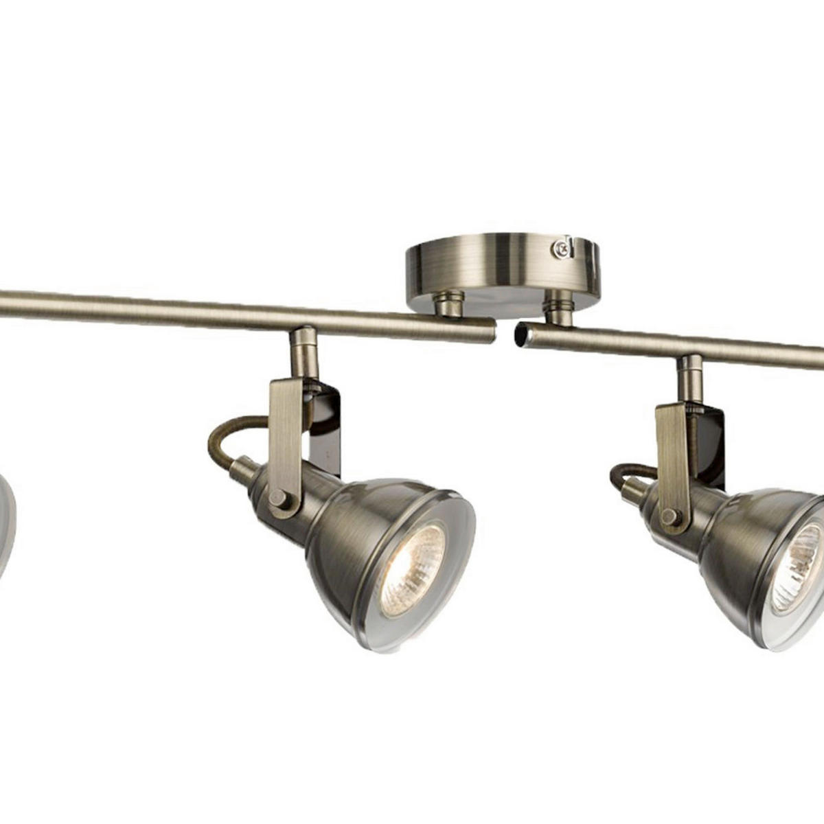 DECKENSTRAHLER Focus 81/9/19 cm  - Messingfarben, Design, Metall (81/9/19cm)